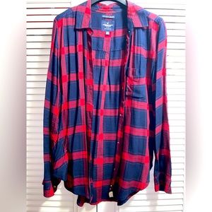 American Eagle Outfitters 🦅 Womens Flannel boyfriend fit
